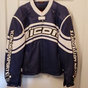 Icon Daytona Motorcycle Leather Riding Jacket